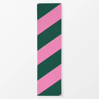 Tischläufer Christmas Stripes Pink Grün