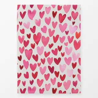 Geschirrtücher Valentinstag Herzen Liebe Pink