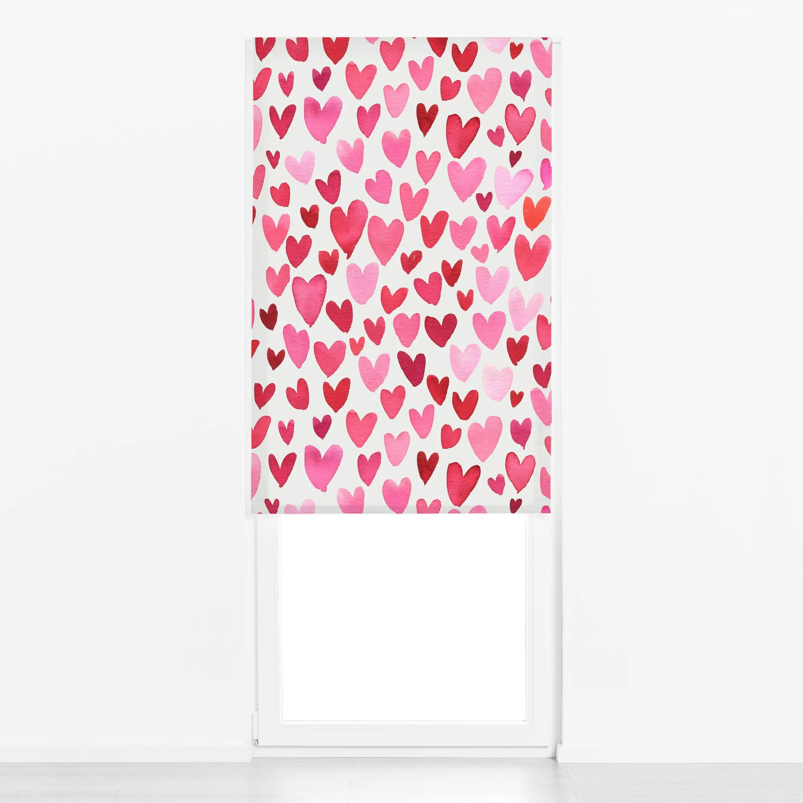 Raffrollo Valentinstag Herzen Liebe Pink - Liebe, Romantik & Pride, Anlässe - von „Ninola Design "; Love, Herzen, Valentinst...