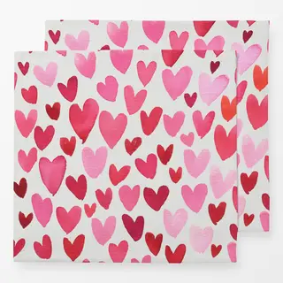 Servietten Valentinstag Herzen Liebe Pink