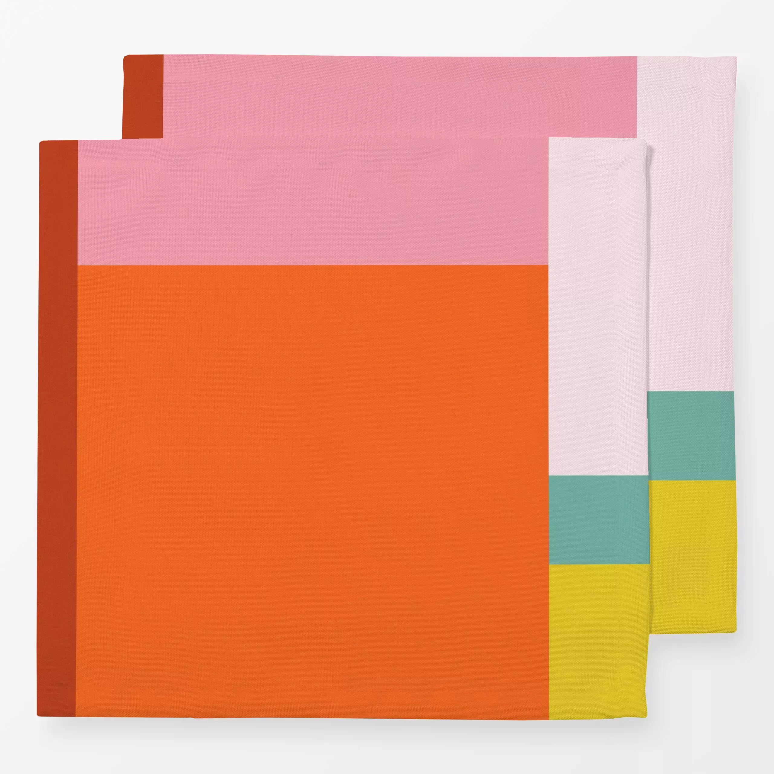 Servietten Farbfreude Statement A 2 - Sommer, Symbole & Muster - von „Primus Pattern"; minimal, Karo, kariert, checks, colou...