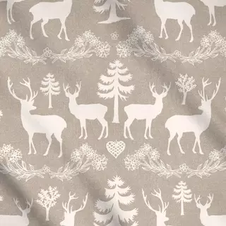 Meterware Winter deer and woodlands IV