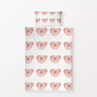 Bettwäsche Schweinchen Karl
