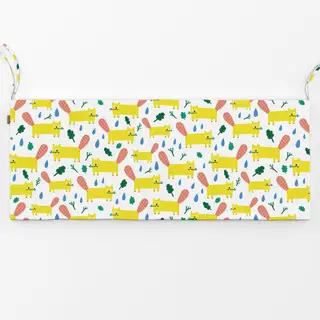 Bankauflage Biber mit Wassertropfen