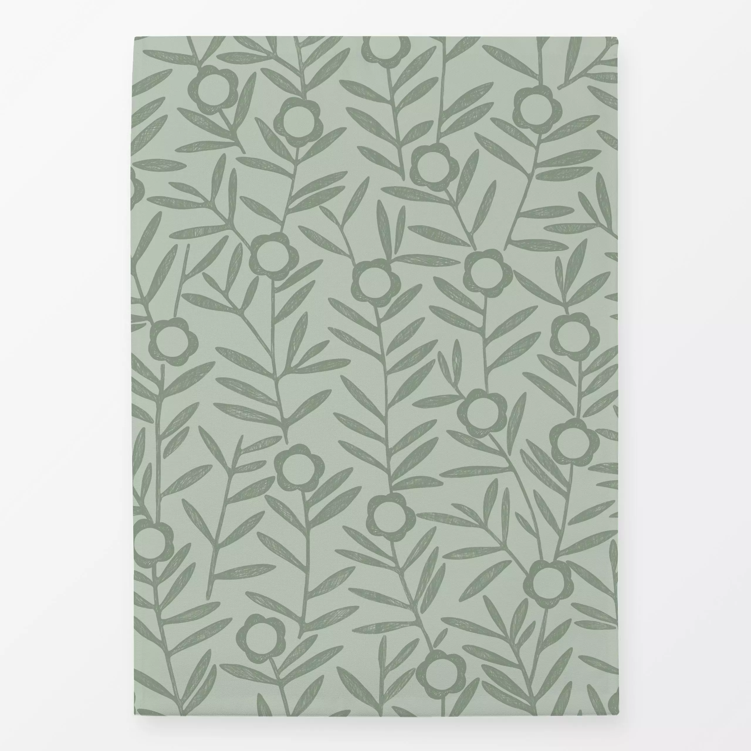 Geschirrtücher Floral Branches green - Blumen & Florales, Pflanzen & Botanik - von „Studio Kesse"; boho, Blumen, Pflanzen, G...
