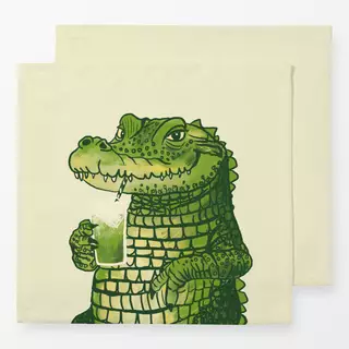 Servietten Matcha Krokodil