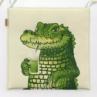 Sitzkissen Matcha Krokodil