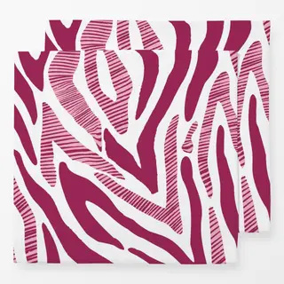 Servietten Zebramuster