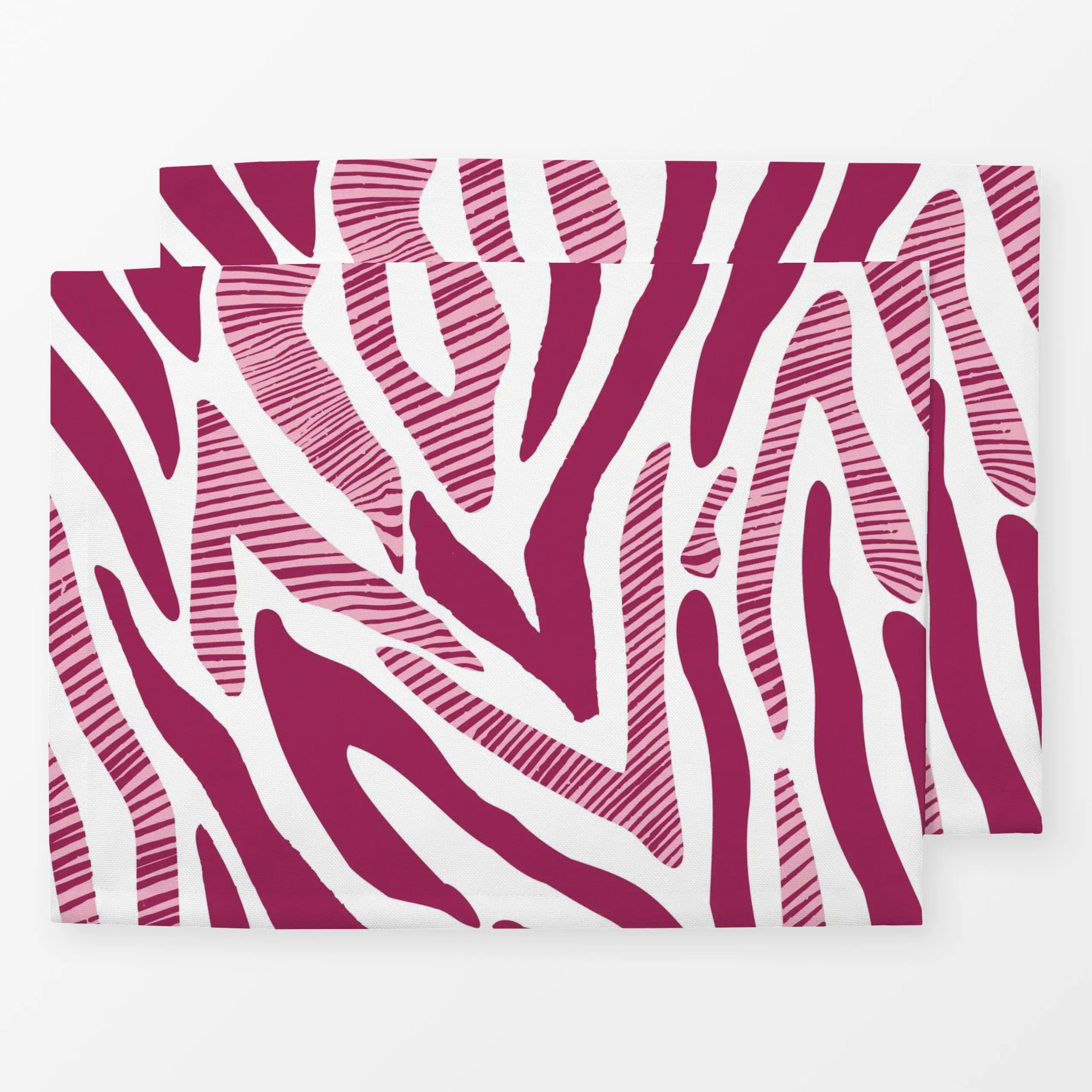 Tischset Zebramuster - Sommer, Tiere, Safari & Dschungel - von „moDeern Design Studio"; boho, tropisch, Jungle, Sommer, dsch...