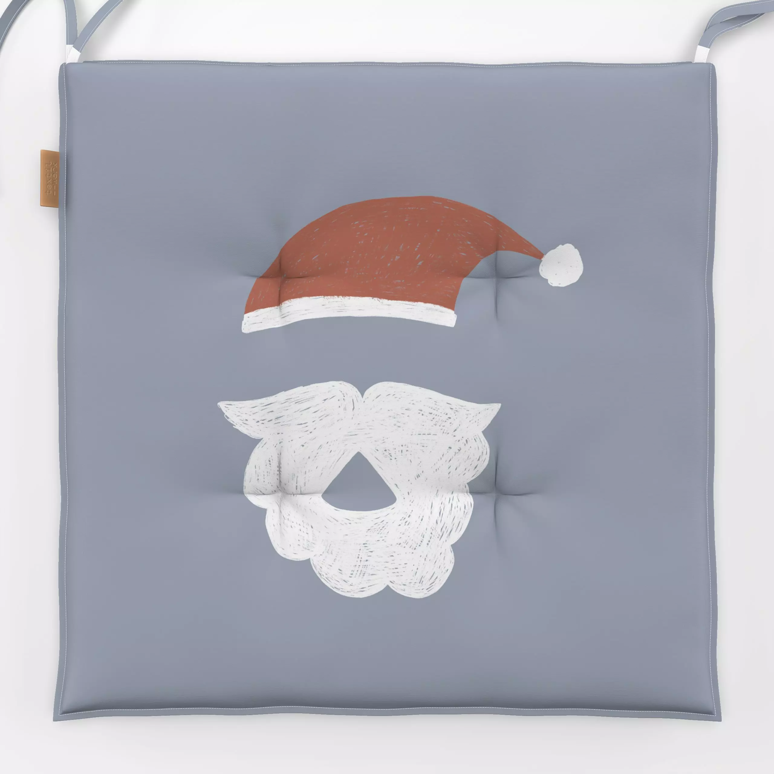 Sitzkissen Nordic Christmas Santa - Weihnachten, Winter - von „Studio ROSAGRAU"; Illustration, Merry Christmas, Weihnachtsma...