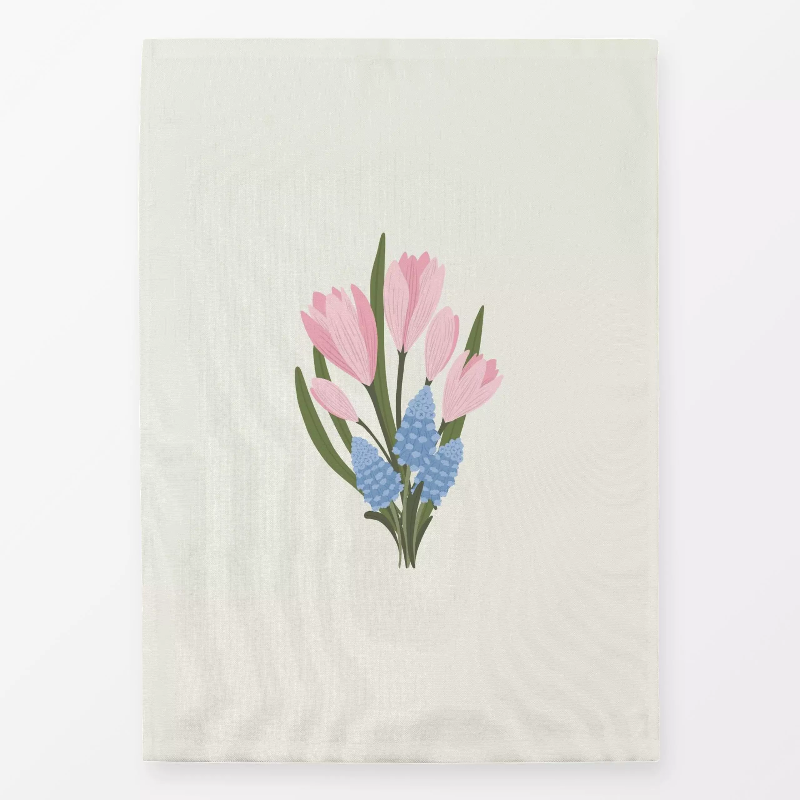 Geschirrtücher Erste Frühlingsblumen - Blumen & Florales, Frühling, Pflanzen & Botanik, Ostern - von „DEINKI"; Papaya, Oster...