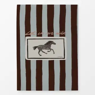 Geschirrtücher Let 'em Run Wild Striped Horse