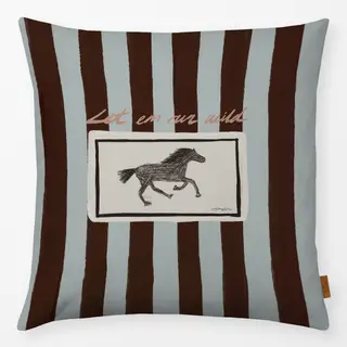 Kissen Let 'em Run Wild Striped Horse