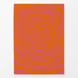 Geschirrtücher Circular Fun Pink Orange
