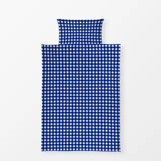 Bettwäsche Plaid Blau Rosa
