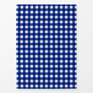 Geschirrtücher Plaid Blau Rosa