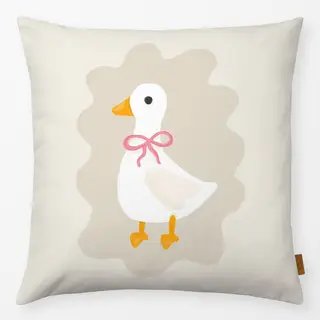 Kissen Kleine süße Gans beige