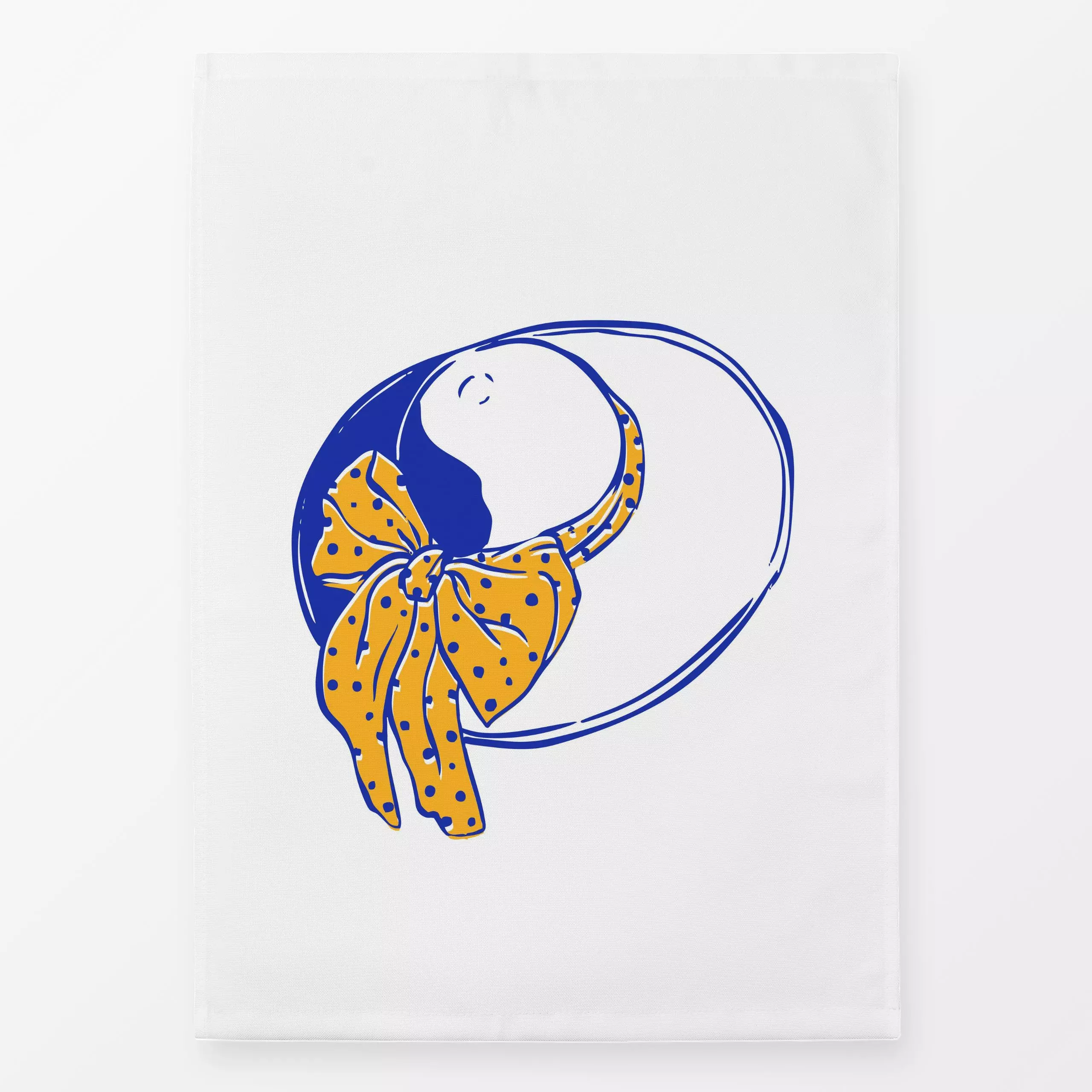 Geschirrtücher Sonnenhut mit Schleife - Sommer - von „moDeern Design Studio"; Strand, Sommer, schleife, Sonnenhut, Frankreich