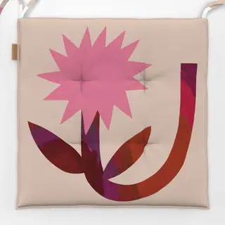 Sitzkissen Blume Rosa