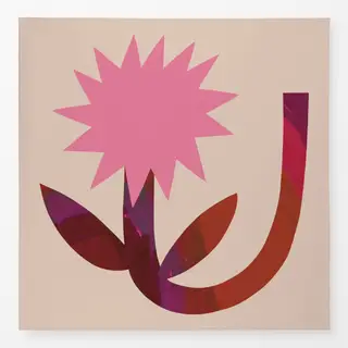 Tischdecke Blume Rosa