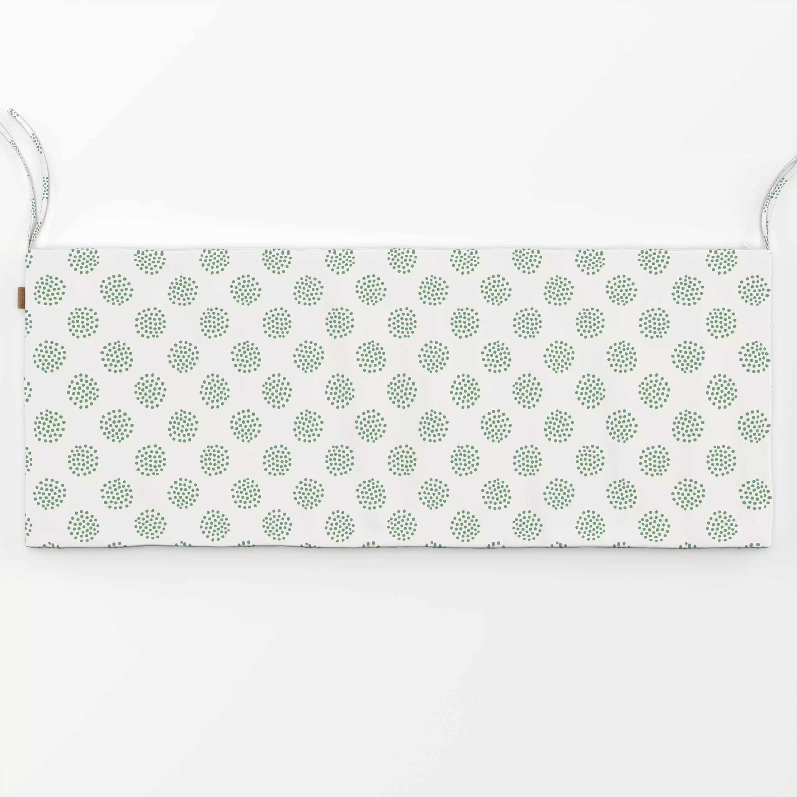 Bankauflage Dotty Dots green beige - Symbole & Muster - von „Kathrin Woo"; Punkte, Hygge, Dots, landhaus, gepunktet, Polkado...