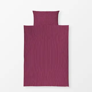 Bettwäsche Mahagony Pink Nadelstreifen