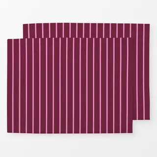 Tischset Mahagony Pink Nadelstreifen