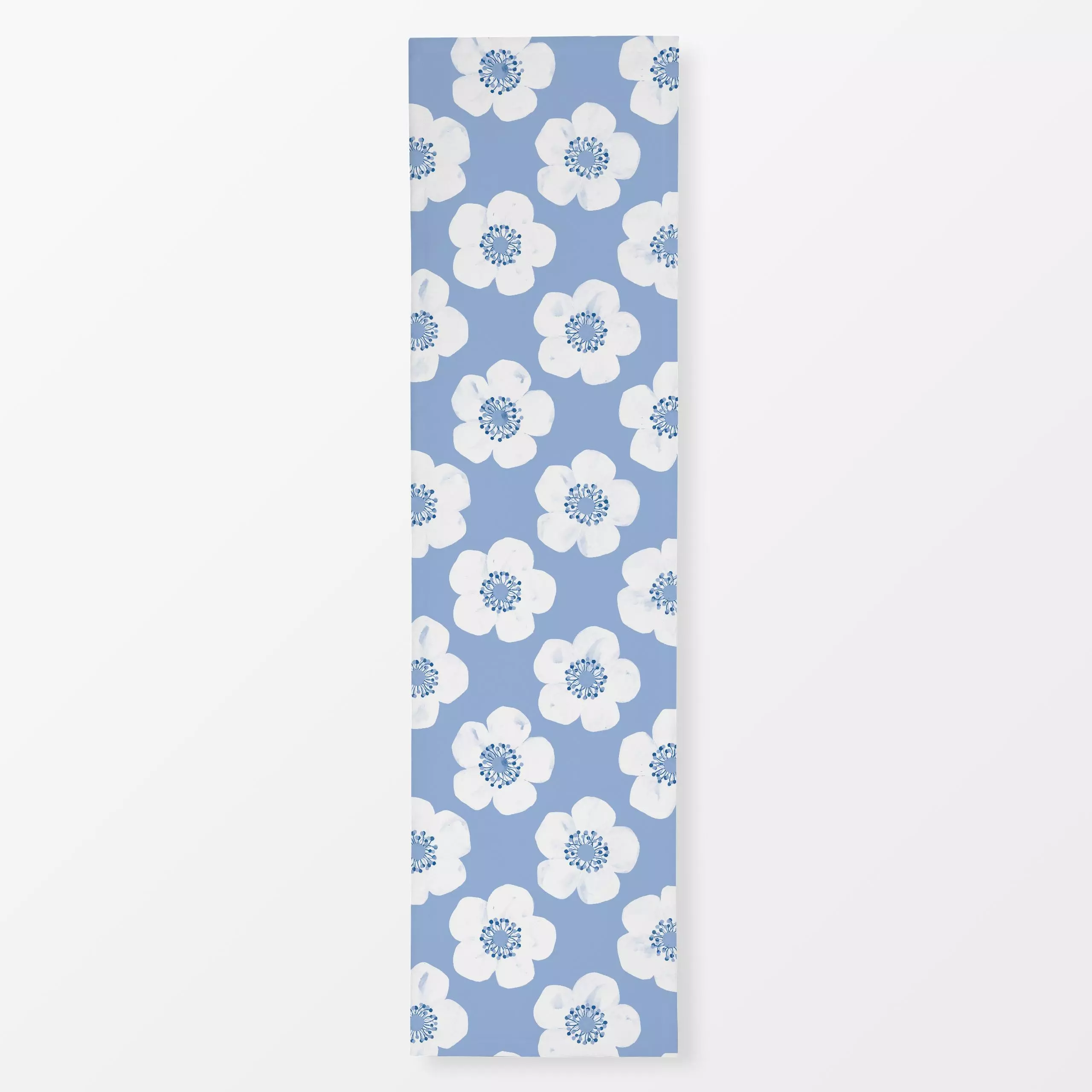 Tischläufer Erdbeeren Blüten 3, Blumen, Sommer, von Primus Pattern