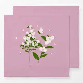Servietten Schneebeere Rosa