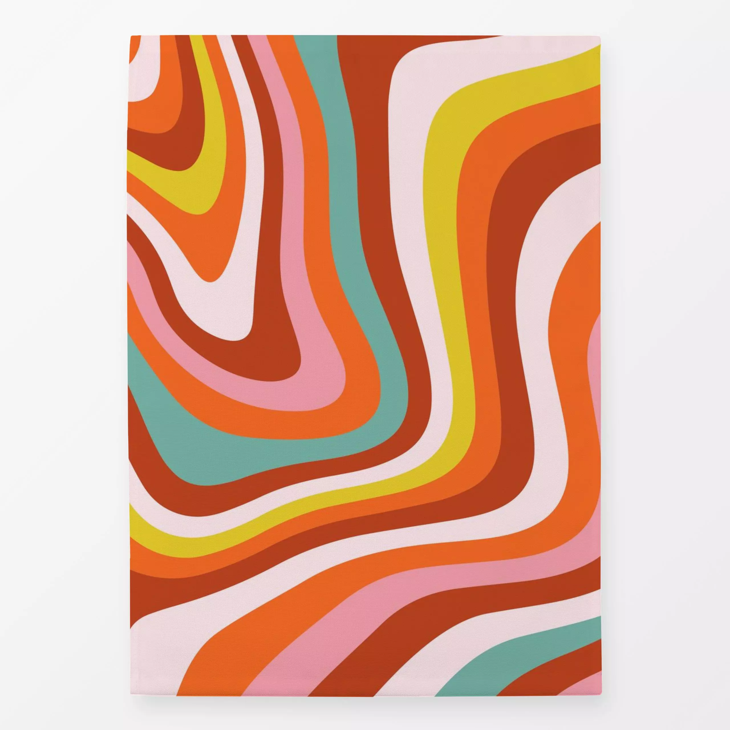 Geschirrtücher Farbfreude Retro A 2 - Sommer, Symbole & Muster, Retro & Vintage - von „Primus Pattern"; Streifen, Retro, vin...