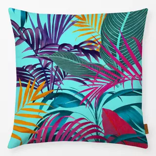 Kissen Im Tropischen Dschungel Türkis