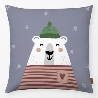 Kissen Eisbär - kuschelige Winterzeit