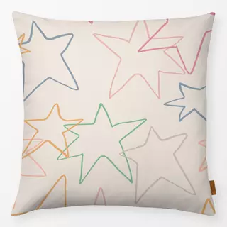 Kissen Colorful Xmas Star Allover