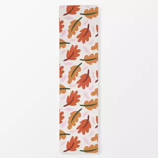 Tischläufer Leaves Pattern Red