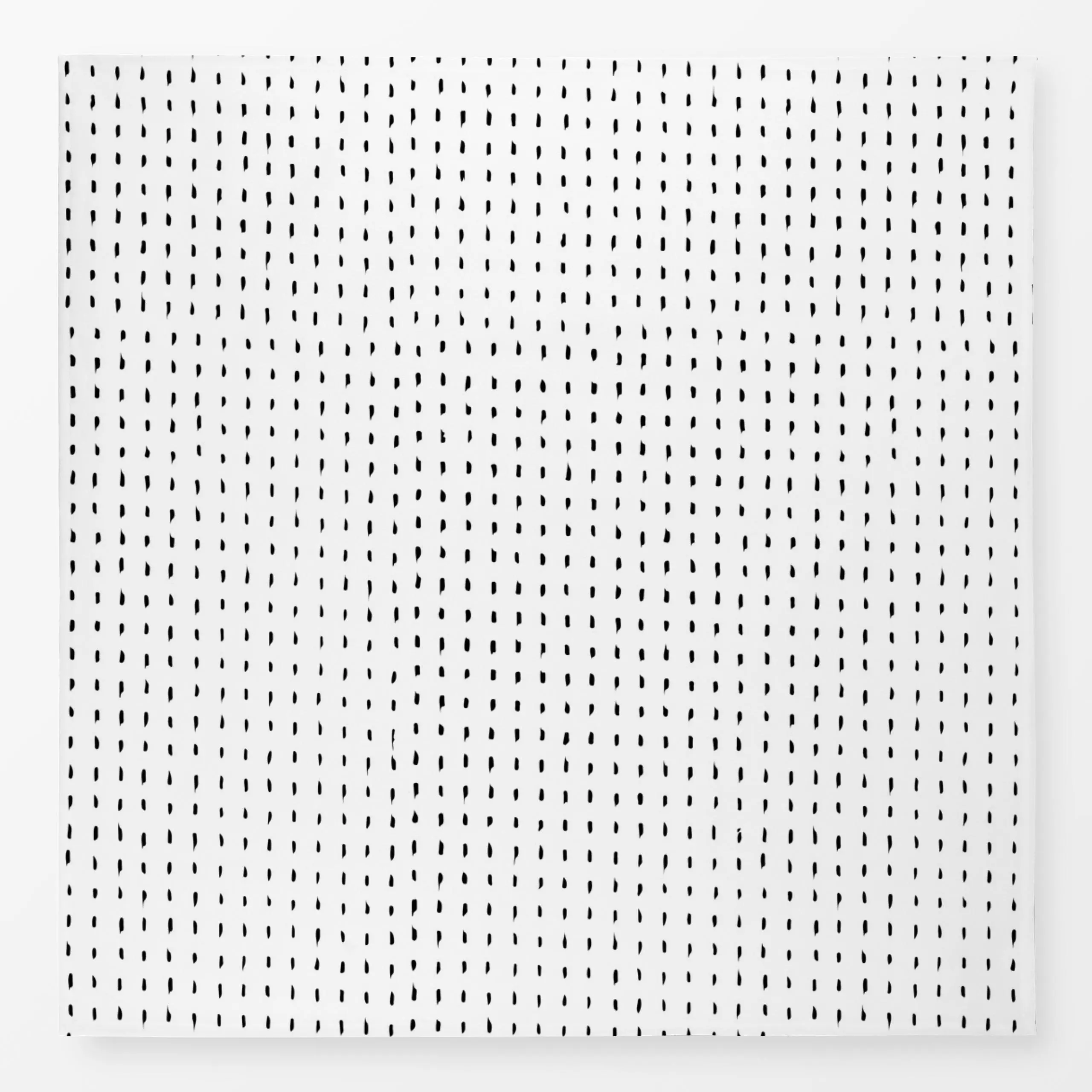 Tischdecke MX Punkte Weiß-Schwarz - Symbole & Muster - von „Alisa Knöß"; minimal, abstrakt, Punkte, skandinavisch, Striche, ...