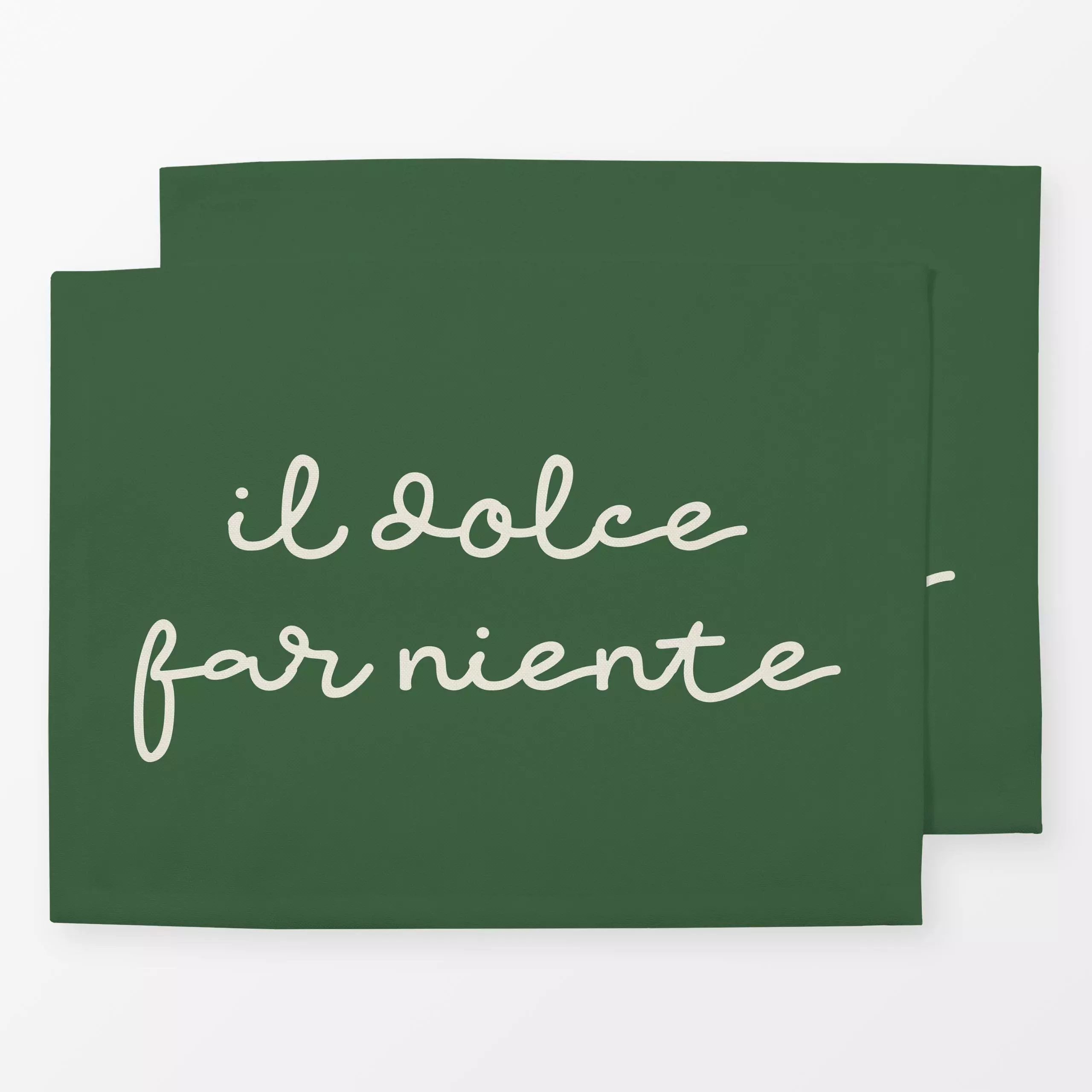 Tischset Il Dolce Far Niente cipresso, Spruch, Sommer, von Karen Menzenbach