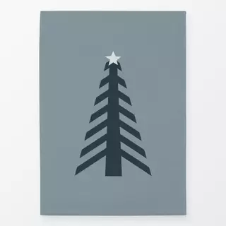 Geschirrtuch Weihnachtsbaum blau