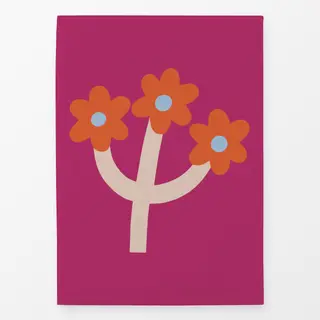 Geschirrtücher Wildblume Orange-Beige