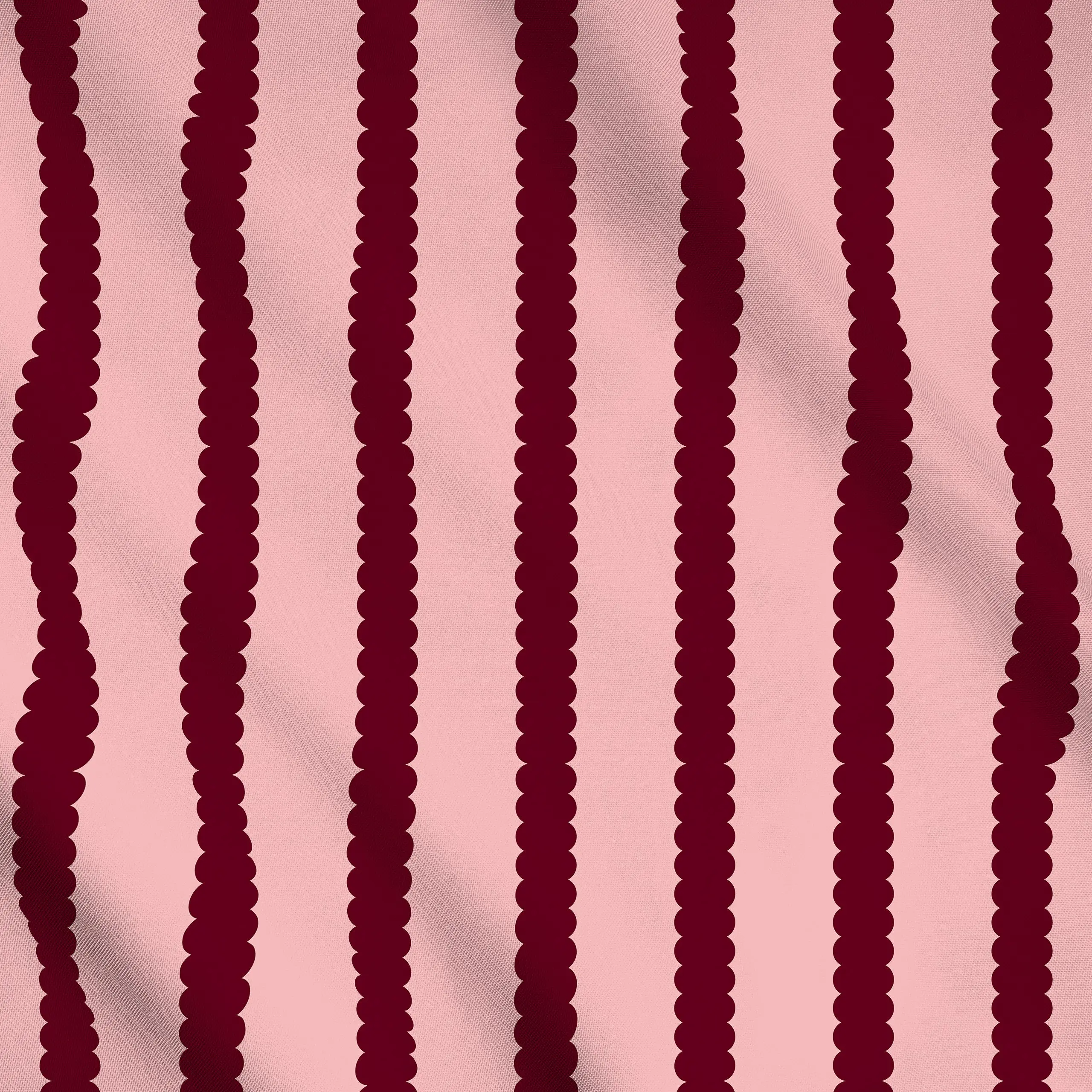Meterware Bubble Stripes Rosa & Bordeaux - Herbst, Symbole & Muster, Anlässe - von „Maren Gross "; Streifen, Bettwaesche, tr...