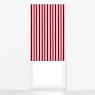 Raffrollo Bubble Stripes Rosa & Bordeaux