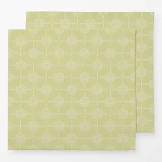 Servietten Circle Tile Green