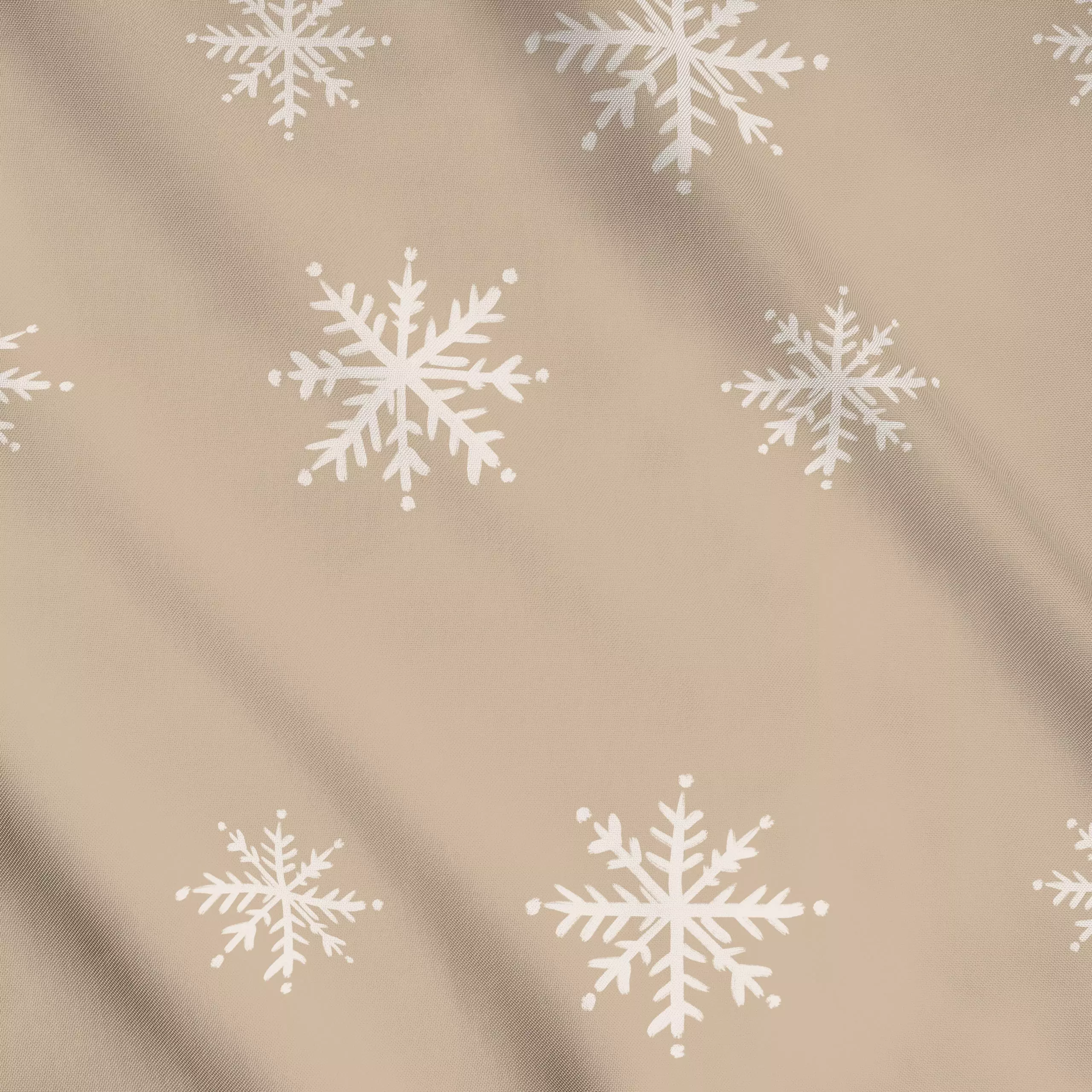 Meterware snowflake - Weihnachten, Winter - von „Christiane Zielinski"; Muster, Schneeflocken, Weihnachten, Winter, Schnee, ...