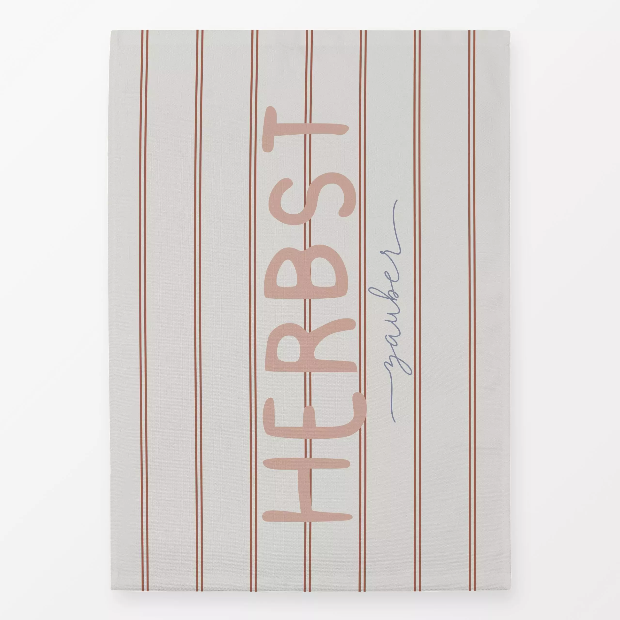 Geschirrtücher Herbstzauber nude linien - Herbst, Sprüche & Schriftzüge - von „Heyduda"; Streifen, skandinavisch, Herbst, la...