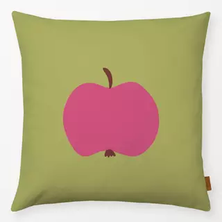 Kissen Apfel auf grün