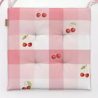 Sitzkissen Vintage Cherry Gingham IV