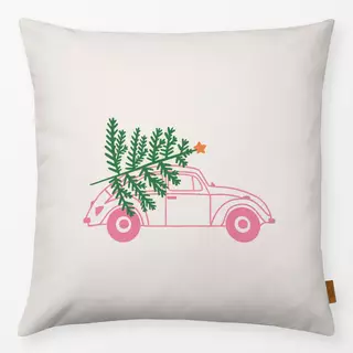 Kissen Tree Car pink