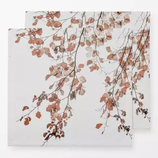Servietten Birkenblätter im Herbst
