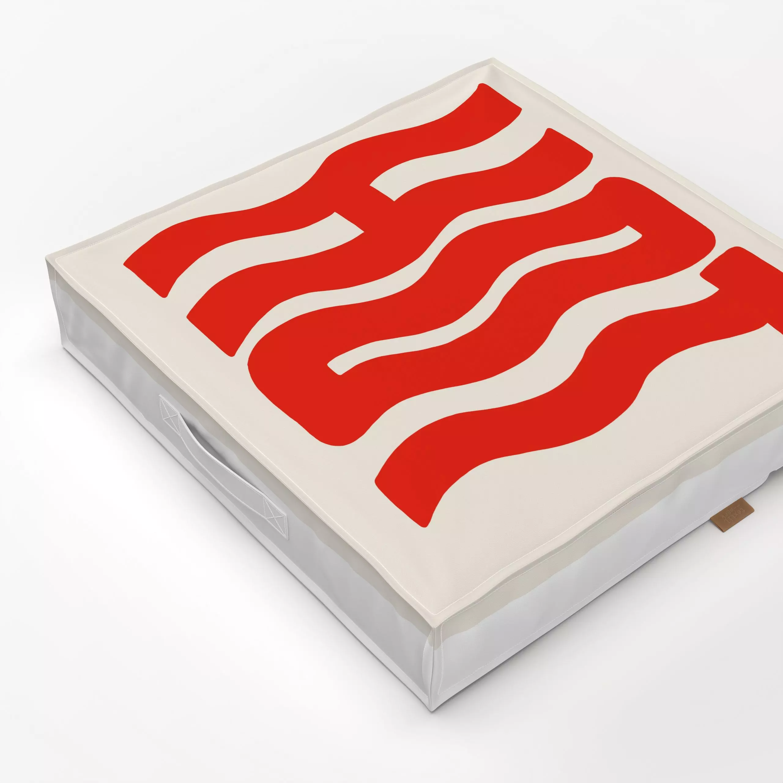 Bodenkissen Hot Beige Pink - Sommer, Sprüche & Schriftzüge - von „textilwerk"; Illustration, Sommer, trend, rot, bunt, gesch...