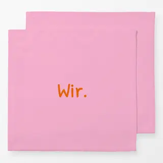 Servietten Wir rosa