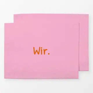 Tischset Wir rosa